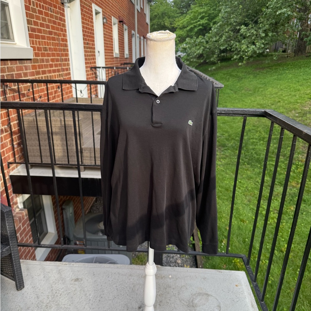 Lacoste Men's Classic Long Sleeve Pique Polo Shirt Size XXL